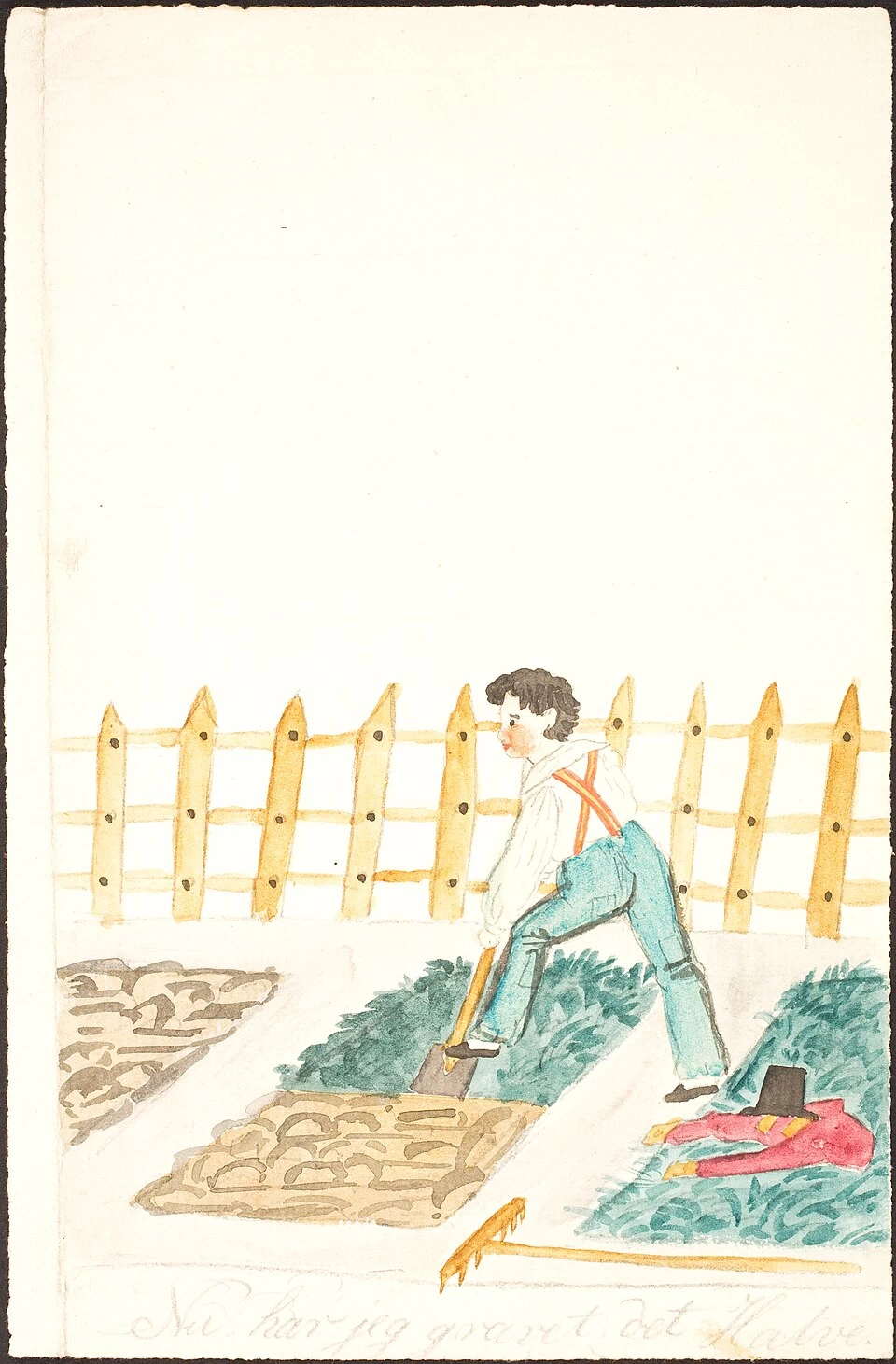 Orto con ragazzo, 1832 - Statens Museum for Kunst